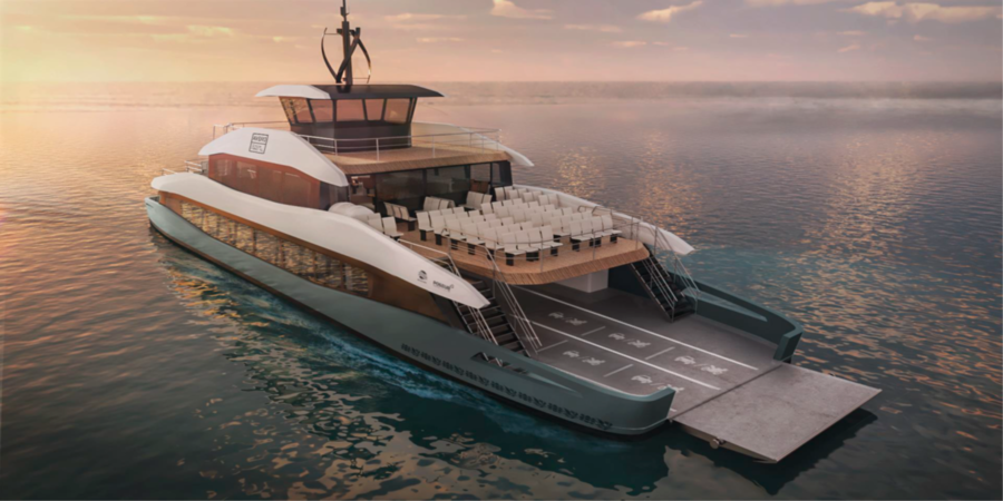 Este é o primeiro ferryboat 100% elétrico português