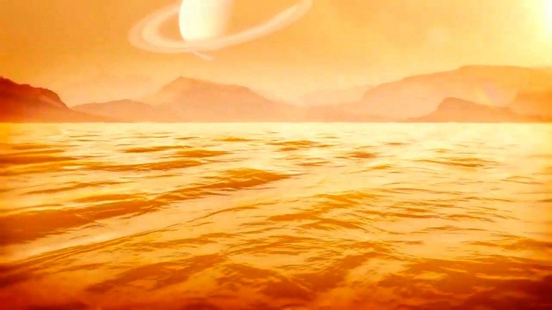Titã, uma das luas de Saturno, tem oceano com 300 metros de profundidade