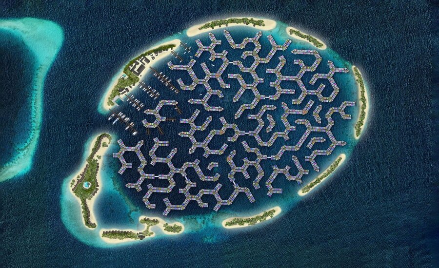 Auf den Malediven entsteht eine schwimmende Stadt